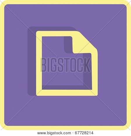 floppy disk download. Flat modern web button