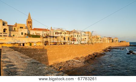 Old Town of Alghero, Sardinia Island, Italy