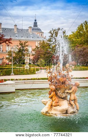 Ornamental Fountains Of The Palace Of Aranjuez