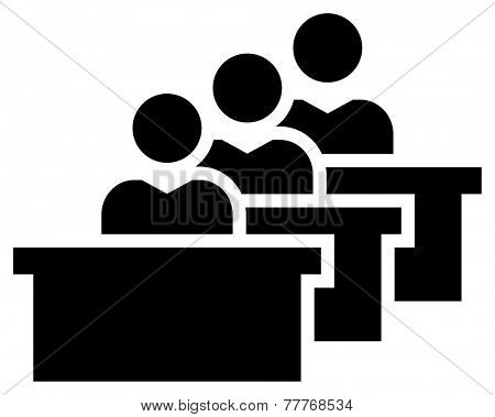 Students in classroom icon