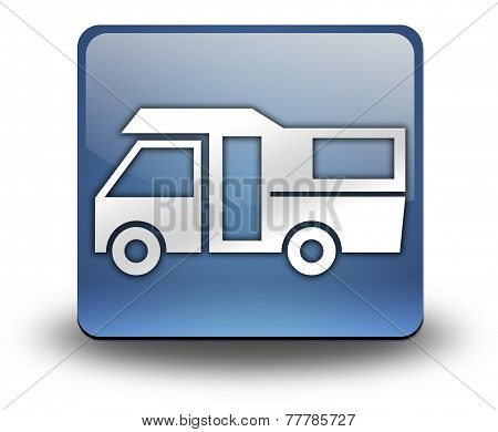 Icon, Button, Pictogram Motorhome