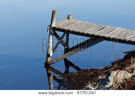 Silhouette Of Tiny Bridge