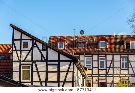 Traditional Timbered Buildings In Gottingen - Germany, Lower Saxony