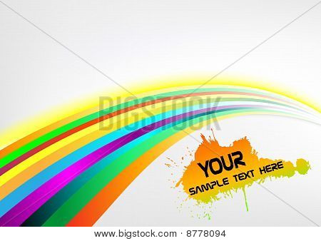 Abstrakti Rainbow nuoli Banner