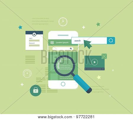 Mobile application to search for real estate.
