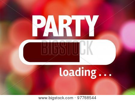 Progress Bar Loading with the text: Party