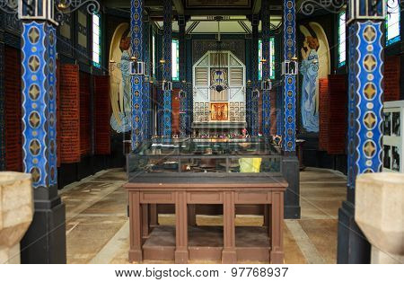 Memorial Church Of The Holy Spirit, Javorca. Slovenia