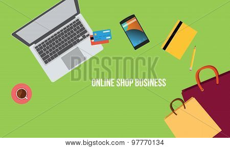 Online shop business
