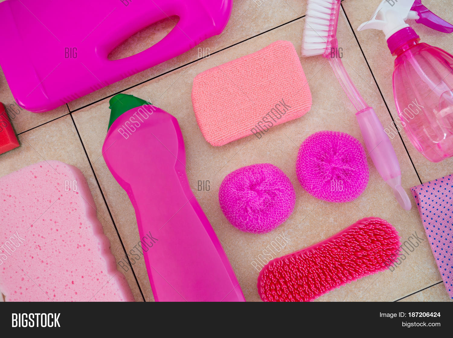 Close Pink Cleaning Image & Photo (Free Trial) Bigstock