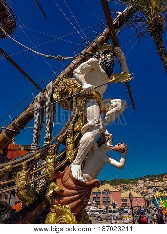 Galleon Neptun In Genoa Port