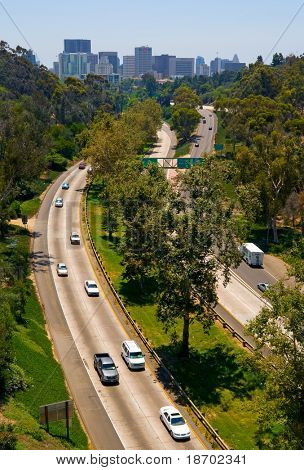 Highway going to San Diego