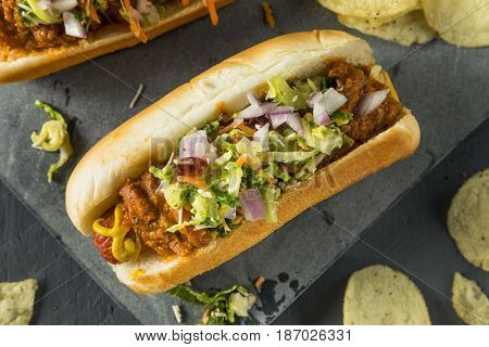 Homemade Slaw Hot Dog