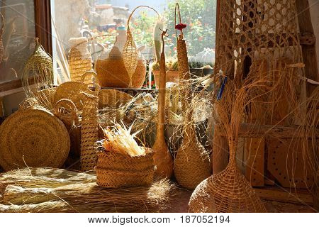 Esparto halfah grass used for crafts as cords basketry and espadrilles