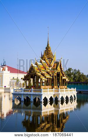 Bang Pa-In Royal Palace known as the Summer Palace. Located in Bang Pa-In district Ayutthaya Province THAILAND