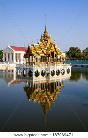 Bang Pa-In Royal Palace known as the Summer Palace. Located in Bang Pa-In district Ayutthaya Province THAILAND