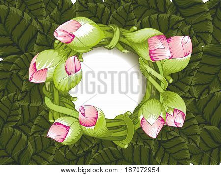Beautiful Creative Flower Bouquet Art Work with space for text