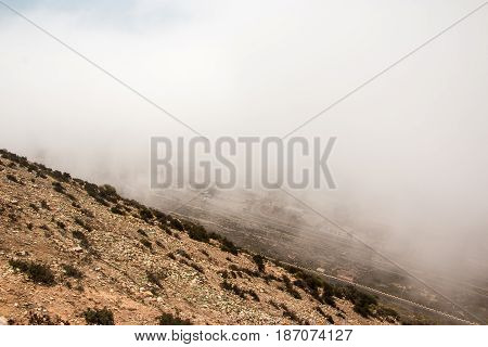 Yellow Mountains And Beautiful Panoramic View