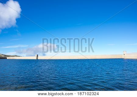 Lagoa Comprida is the largest lake of Serra da Estrela Natural park Portugal
