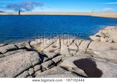 Lagoa Comprida is the largest lake of Serra da Estrela Natural park Portugal