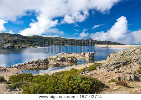 Lagoa Comprida is the largest lake of Serra da Estrela Natural park Portugal