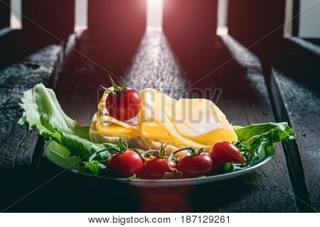 Tomato And Cheese Sandwich