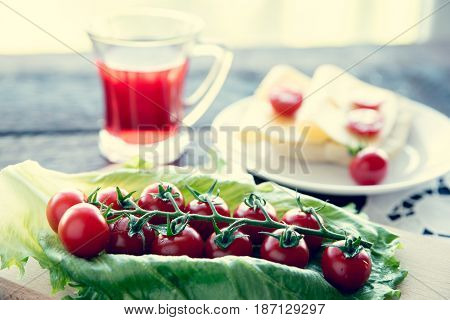 Tomato And Cheese Sandwich