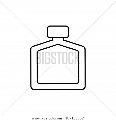 fragance bottle icon over white background. vector illustration