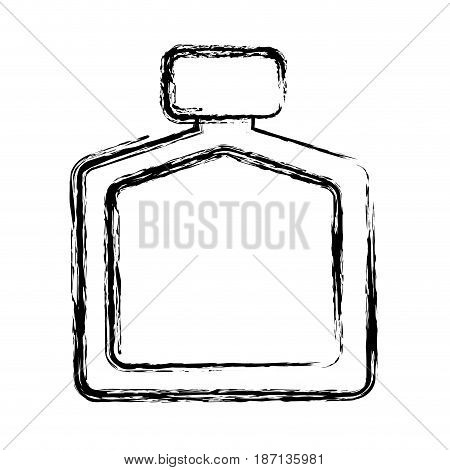 fragance bottle icon over white background. vector illustration