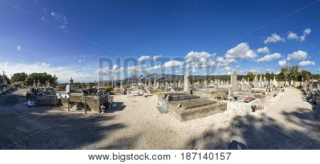 Old Graves At The Cemetery