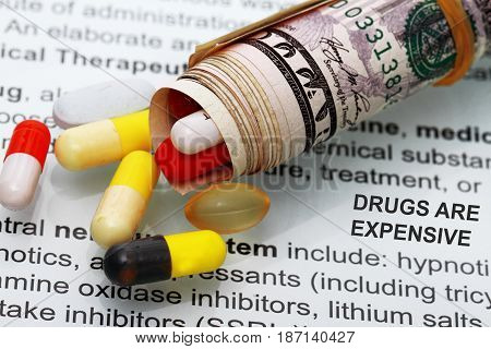 Medicines Costs Money Abstract
