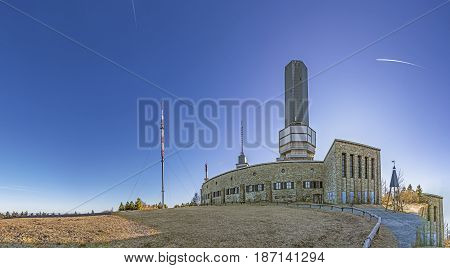 Radio And Tv Station At The Feldberg In Hesse