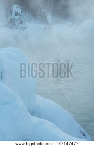 Chena Hot Spring In The Winter, Alaska