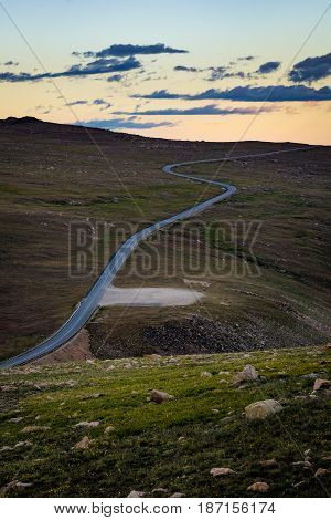 Highway 212 On Beartooth Pass, Montana