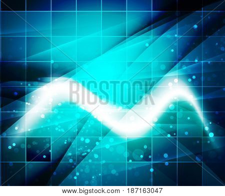 Shiny wave, magic light efffect abstract background