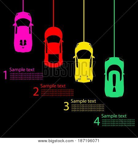 Race car infographics vector  design, cover, background.