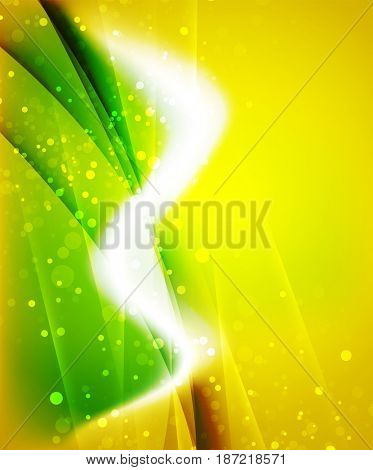 Shiny wave, magic light efffect abstract background