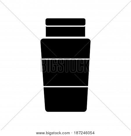 fragance bottle icon over white background. vector illustration