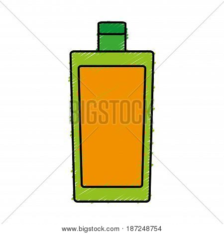 fragance bottle icon over white background. vector illustration