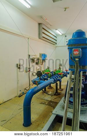 Pumping Station That Provide Proper Water Pressure, Tel-aviv
