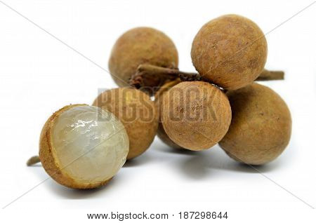 Longan On White Background