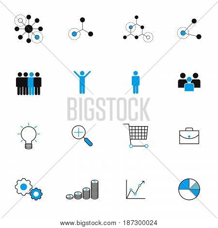 business management icons set vector illustration Idea