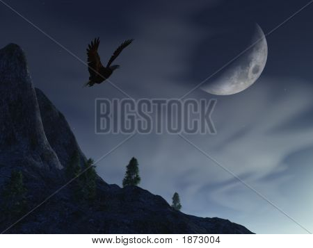 Night Moon ja vuori