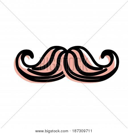 man mustahe and attractive fashion design, vector illustration