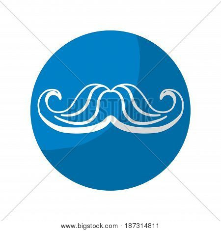 sticker man mustahe and attractive fashion design, vector illustration