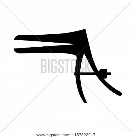 Speculum ( shade picture ) on white background