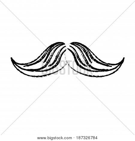 figure man mustahe and attractive fashion design, vector illustration