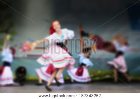 Dance On The Stage- Blurry Background