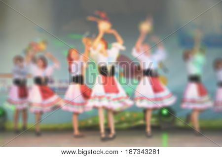 Dance On The Stage- Blurry Background