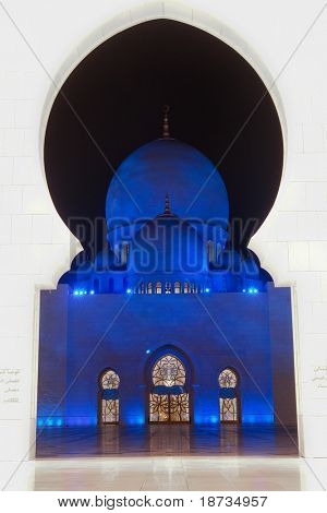 Shaikh zayed mosque in Abu Dhabi, Emirati Arabi Uniti, Medio Oriente
