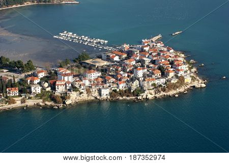 Village Stobrec near town Split on Adriatic coast in Croatia